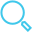 pictogram representing a magnifying glass