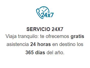 Servicio 24 horas 7 días a la semana