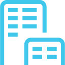 Pictogram of a building, symbolizing the urban